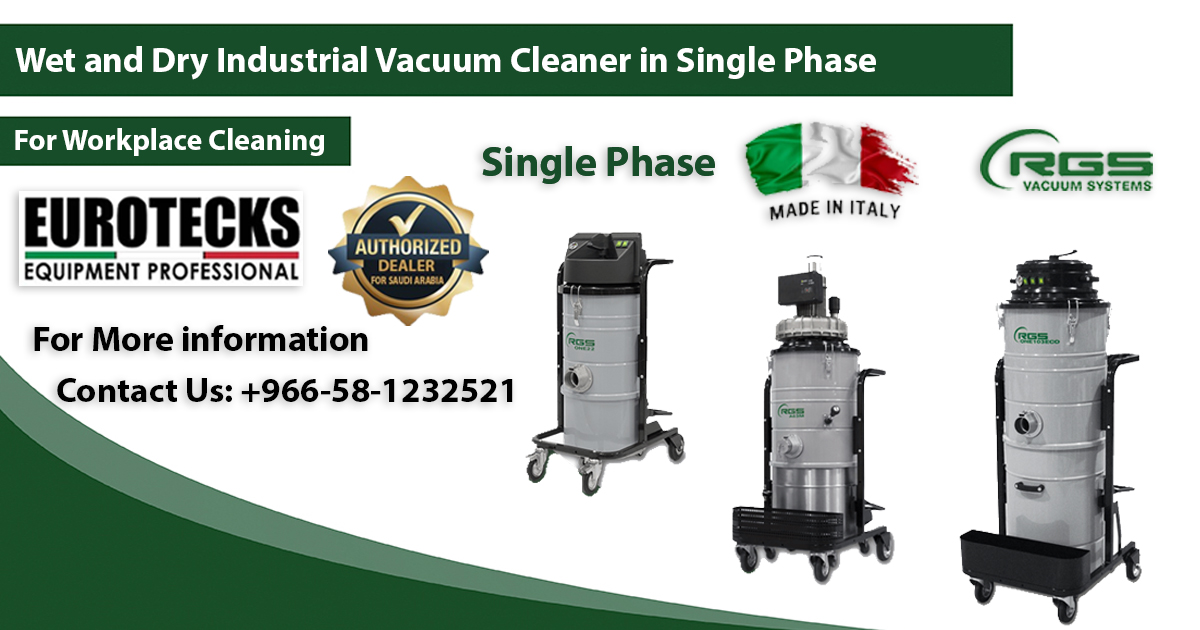 Wet and Dry Industrial Vacuum Cleaner in Single Phase